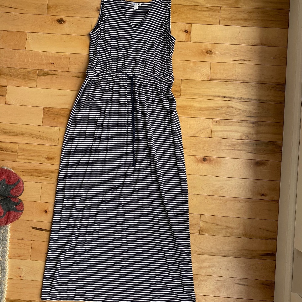 LL Bean striped cotton maxi - Picture 7 of 11
